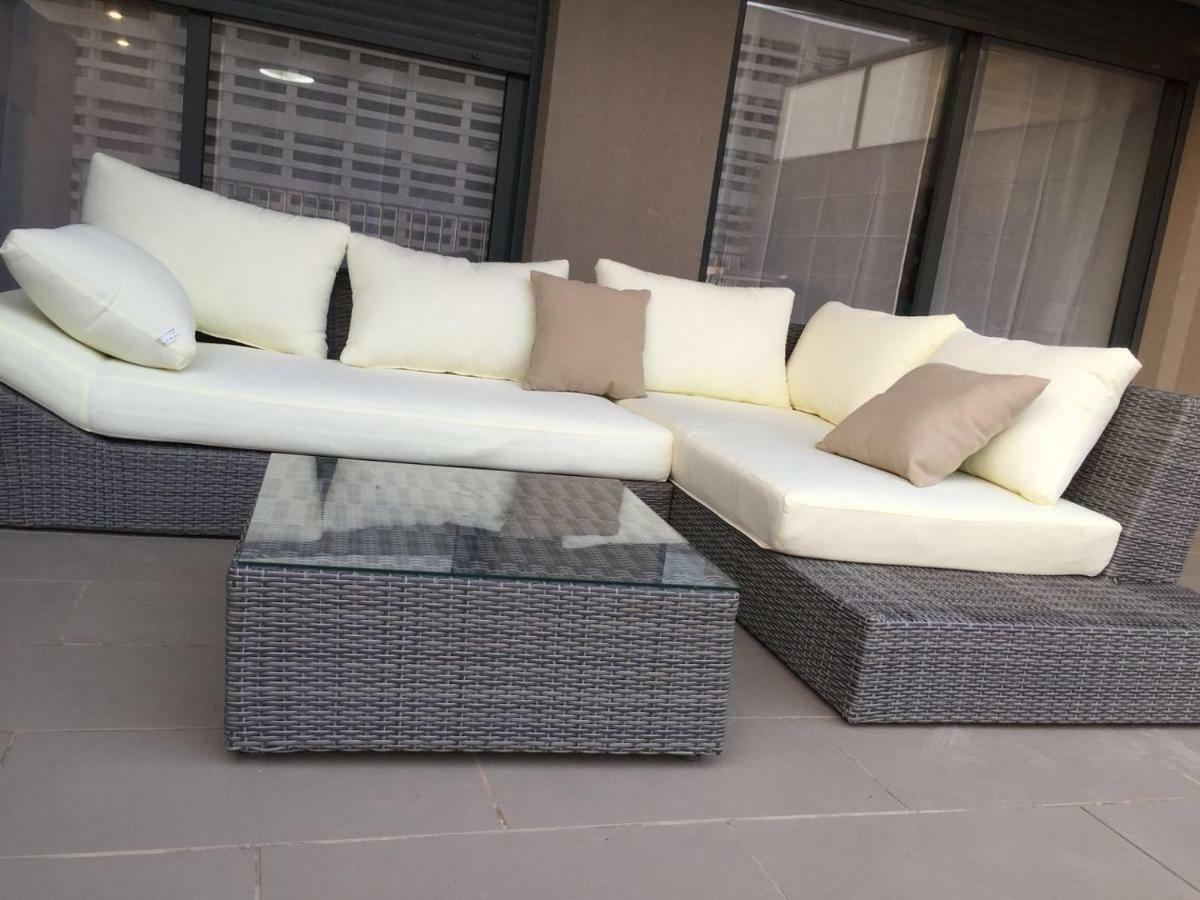 Apartamento Lujo, Primera Linea Playa, Garaje, Wifi, Piscina Climatizada Roquetas de Mar Dış mekan fotoğraf