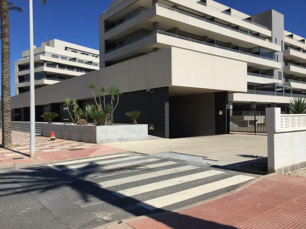 Apartamento Lujo, Primera Linea Playa, Garaje, Wifi, Piscina Climatizada Roquetas de Mar Dış mekan fotoğraf