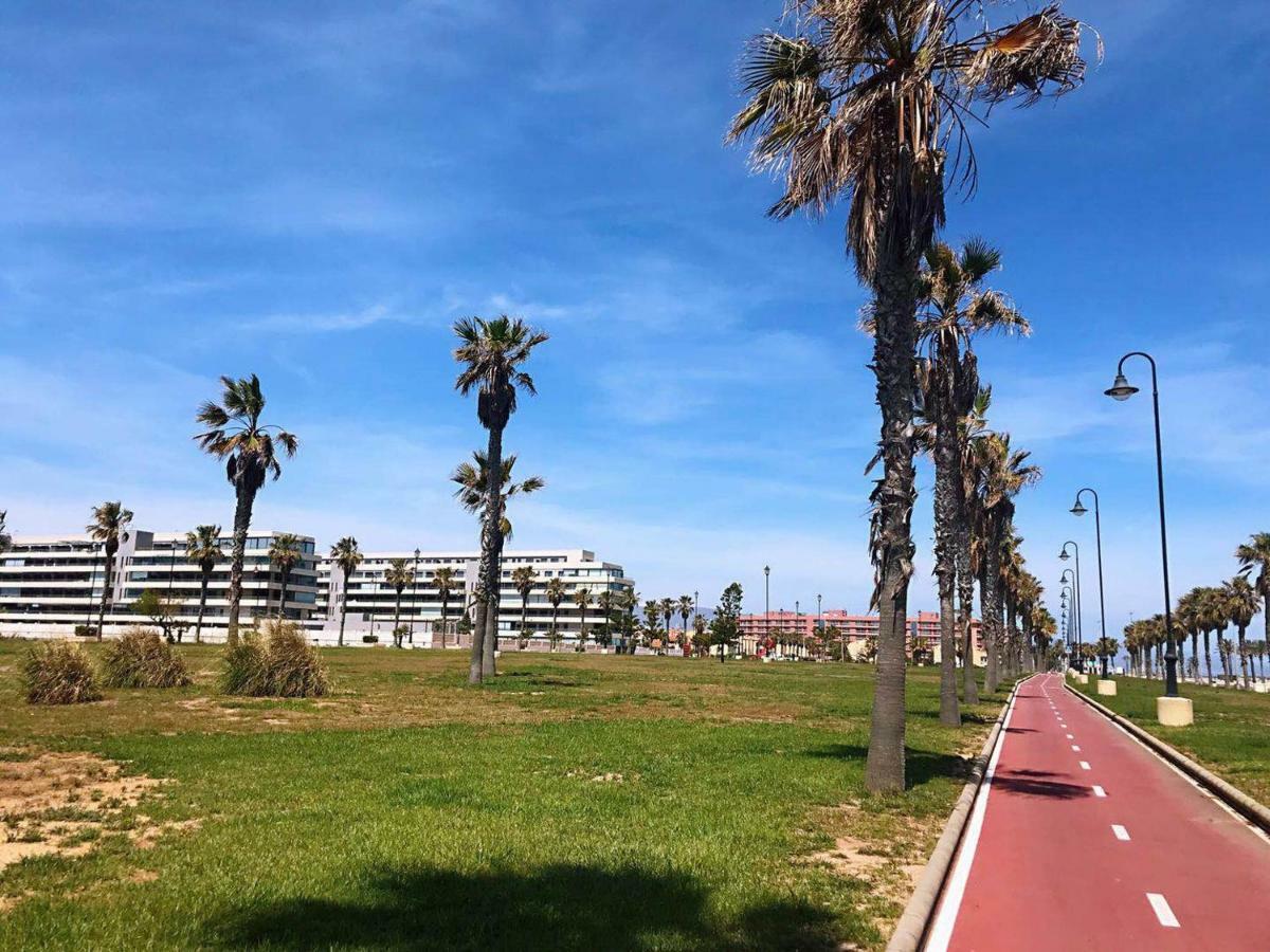 Apartamento Lujo, Primera Linea Playa, Garaje, Wifi, Piscina Climatizada Roquetas de Mar Dış mekan fotoğraf